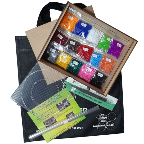 7500 beads 2.6mm en 15 colores de 500