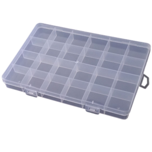 CAJA PLASTICA 24 ESPACIOS