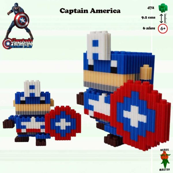 Cap America (cube style) - Imagen 2